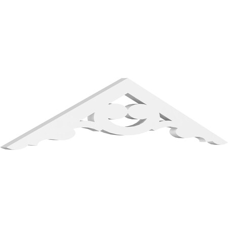 Ekena Millwork Pitch Robin Architectural Grade PVC Gable Pediment, 36"W x 7 1/2"H x 1"P (5/12) GPP036X008X100ROB